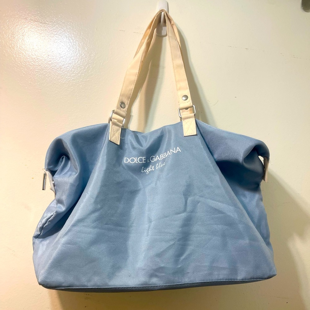 Dolce & Gabbana Gray Fabric Tote